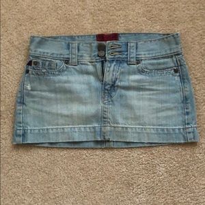 Hollister jean skirt